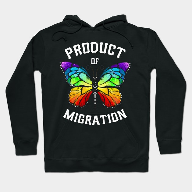 Product of Migration! Hispanic Immigrant Hoodie by Jamrock Designs